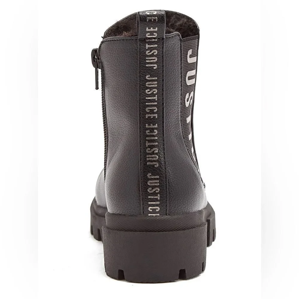 Justice Little Girl & Big Girl Lug Bottom Chelsea Boot, Size 1